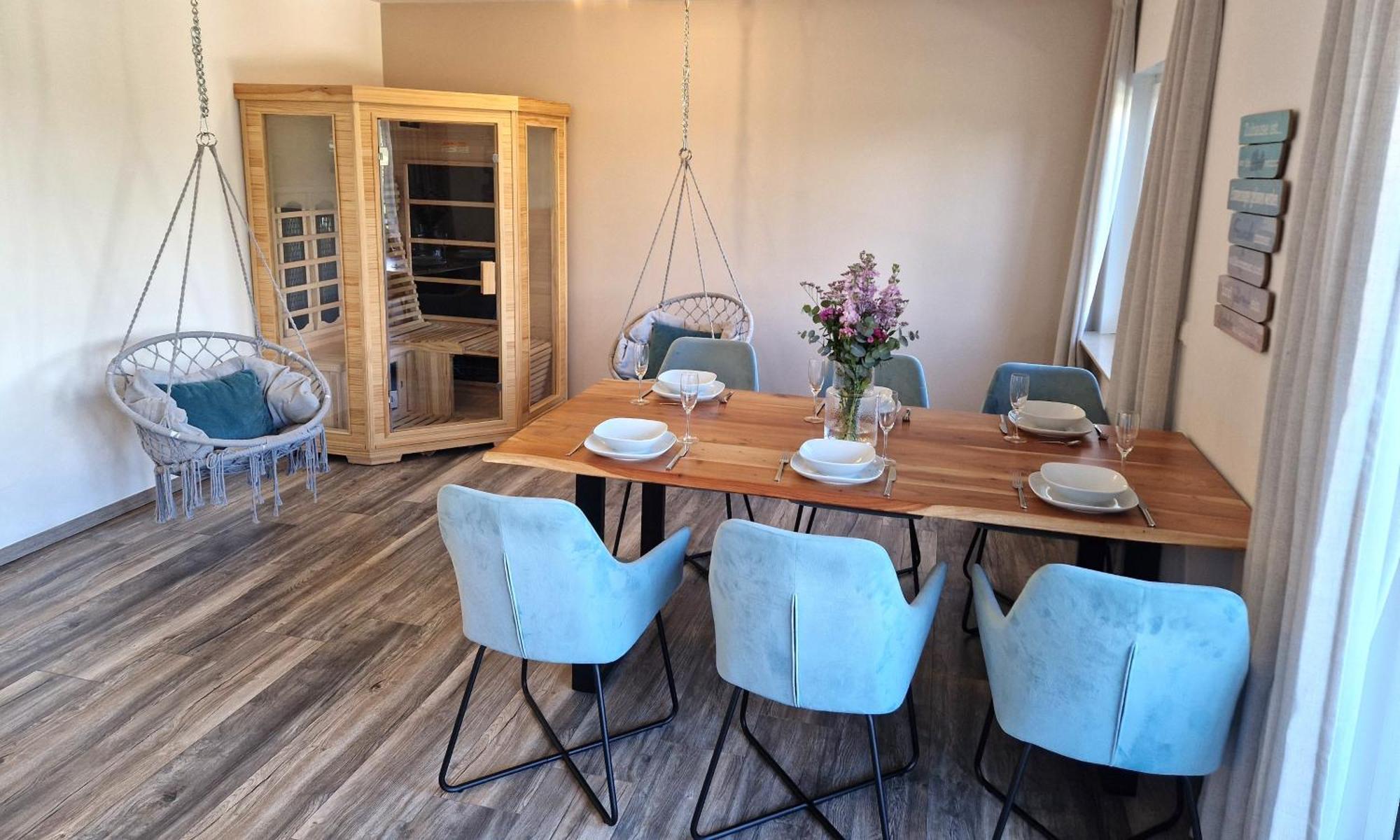 Moderne Wohnung Mit Sauna Цюльпих Экстерьер фото